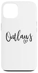 Coque pour iPhone 13 Outlaws High School Mascotte Sports Team Femmes Outlaws