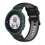 Garmin Forerunner 620 kellon ranneke silikonista - musta, harmaa