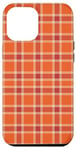 Coque pour iPhone 14 Plus Orange Buffalo Checks Tartan à carreaux Vichy Automne