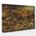 Big Box Art Pieter Bruegel The Elder The Triumph of Death Canvas Wall Art Print Ready to Hang Picture, 30 x 20 Inch (76 x 50 cm), Multi-Coloured