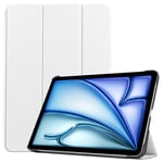 iPad Air 11 (2024) - Slim Tri-Fold læder cover - Hvid