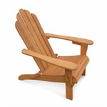 Fauteuil de jardin en bois - Adirondack Salamanca- Eucalyptus . chaise de terrasse retro. siège de plage - Bois