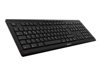 Cherry Stream Keyboard - Tastatur - Usb - Belgisk - Tastsvitsj: Cherry Sx - Svart