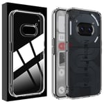 Lemxiee Cover pour Nothing Phone (2a) Plus/Nothing Phone (2a) Coque,Anti Goutte TPU Flexible + Acrylique Transparent Coque pour Nothing Phone (2a) Plus/Nothing Phone (2a) Case