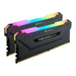 16GB (2x8GB) Corsair DDR4 Vengeance RGB PRO Black, PC4-28800 (3600), Non-ECC Unb