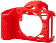 EASYCOVER Coque Silicone Rouge pour Canon Eos R5 II