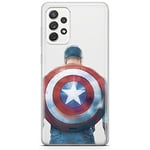 ERT GROUP Coque de téléphone Portable pour Samsung A33 5G Original et sous Licence Officielle Marvel Motif Captain America 002 Parfaitement adapté à la Forme du téléphone Portable, partiel imprimé