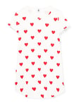 Petit Bateau Chemise de Nuit Coeur Petite Fille en Coton 3 Ans