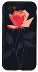 Coque pour iPhone SE (2020) / 7 / 8 Rose Minimalisme Géométrique Art Floral