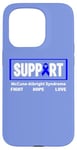 Coque pour iPhone 15 Pro Ruban bleu - Soutien de la sensibilisation au syndrome de McCune-Albright