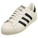 adidas Superstar 82 Womens White Black Fashion Trainers - 5 UK