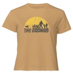 The Goonies Retro Logo Women's Cropped T-Shirt - Tan - L - Tan