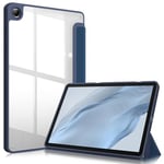 FINTIE Coque pour Samsung Galaxy Tab A9 Plus 11 Pouces 2023 (SM-X210/X216/X218) - Housse Arrière Transparente Claire Etui Antichoc, Protection pour Galaxy Tab A9+ 11, Bleu Marine