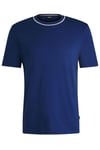 Hugo Boss Black Mens C-thompson 30 T Shirt Open Blue - Size 2XL