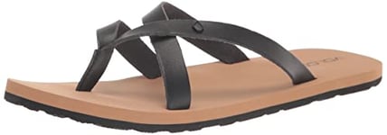 Volcom Women's Stone 2 Step Sandal Flip-Flop, Black, 6 UK