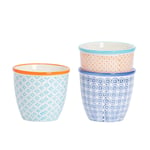 Hand Printed Plant Pots 13.8cm Floral