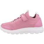 Geox Fille J Spherica Girl Basket, Rose Bonbon, 35 EU