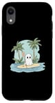 iPhone XR Funny Ghost Stand Up Paddle Halloween Lake Summer Costume Case