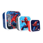 My sweety pop - lot de 3 boites a gouter - Boîte à goûter - Lunch box – Spiderman - Pour enfant - Crèche - Maternelle - Ecole - Vacances - Repas - 11,5 cm - Pour garcon- Idée Cadeau