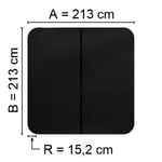 Spalock 213 x 213 R= 15,2 cm Svart passar L.A. spas, Hydropool med fler