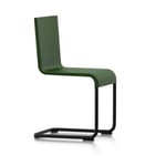 Vitra - .05 Chair, Non Stacking, Dark Green Shell, Powder-coated Black Base, Felt Glides for Hard Floor - Ulkona käytettävät ruokailutuolit - Maarten Van Severen - Vihreä - Metalli/Vaahto