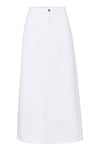 MilyGZ Hw Long Skirt - White Wash