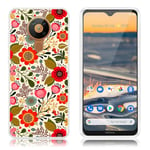 Deco Nokia 5.3 skal - Röda Blommor