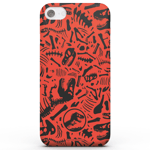 Jurassic Park Red Pattern Phone Case for iPhone and Android - iPhone 7 - Tough Case - Matte