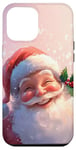 iPhone 12 Pro Max Vintage Pink Christmas Cute Funny Santa Claus Holiday Xmas Case