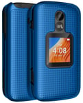 Grid Textured Hard Shell Case Cover for Alcatel TCL Flip 2 Phone (T408DL)