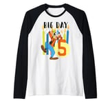 Disney Goofy Birthday Big Day 5 Years Old Manche Raglan