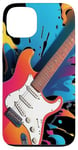 Coque pour iPhone 13 Guitare électrique Color Splash