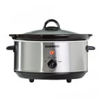 Daewoo SDA1364GE 3.5L Stainless Steel Slow Cooker - Silver