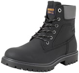 Bestseller A/S Jfwfinius Pu Nubuck Bateau Bottines à lacets en polyuréthane Homme, Anthracite, 42 EU