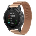 Modstandsdygtig Garmin Fenix 7S urrem - Rose guldfarvet