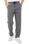 Comeor Pantalon de Jogging Pantalon de Survêtement en Coton pour Homme - Pantalon de Sport Long pour Homme - Joggers (Gris Foncé XXL)