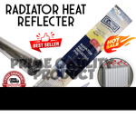 Radiator Heat Reflector Back Foil 5 M Long Heat Energy Saving Film Adhesive Pads