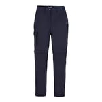 Craghoppers Womens Expert Kiwi Convertible Trousers, Dark Navy, Size 8