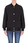 Armani Exchange Sustainable, Cross Gender, Round Metal Buttons Jacket, Black, M