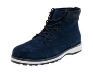 Tommy Hilfiger Bottes Homme Corporate Outdoor Suede Boot en Cuir, Bleu (Desert Sky), 46