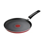 Poêle à crêpe TEFAL - 25 cm - Revêtement antiadhésif Titanium 2x - Technologie Thermo-Signal - Daily Expert