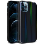 iPhone 12 Pro Max Cover Case Bright Holographic Design-Aurora Collection black