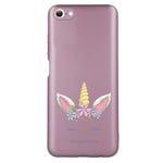 Coque rose pour Iphone 7 8 SE licorne floral