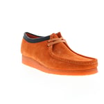 Clarks Wallabee 26163072 Mens Orange Suede Oxfords & Lace Ups Casual Shoes