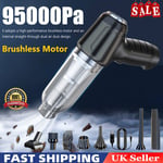 95000pa Powerful Car Vacuum Cleaner Wet/Dry Cordless Strong Suction Handheld UK