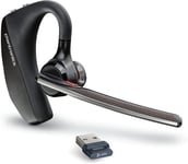 Voyager 5200 Uc Wireless Headset & Chargeur(Plantronics)-Casque Bluetooth Mono-Oreille(Mono)Avec Microphone À Réduction De Bruit-Connexion Au Téléphone Portable/Mac/Pc Via Bluetooth