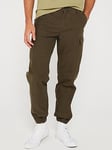 Tommy Hilfiger Gabardine Cargo Pants - Khaki , Khaki, Size 38, Inside Leg Regular, Men