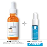 Coffret Soin Visage Sérum Anti-rides Eclat Pure Vitamin C10 + Hyalu B5 La Roche-posay - Le Coffret