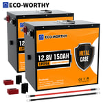 100AH 200AH 300AH 12V /24V Deep Cycle Lithium Battery LiFePO4 System BMS Home RV