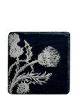 Selbrae House Thistle Trio Slate Coaster, Natural